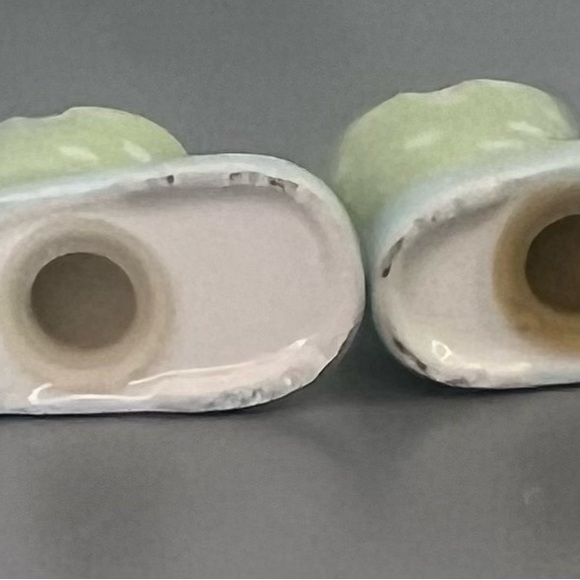 Rain boot Salt and Pepper Shakers pier 1 Spring Kitchen Green‎ Polka Dot - Picture 5 of 7